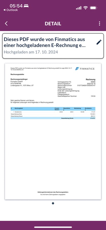 E-Rechnung visualisert